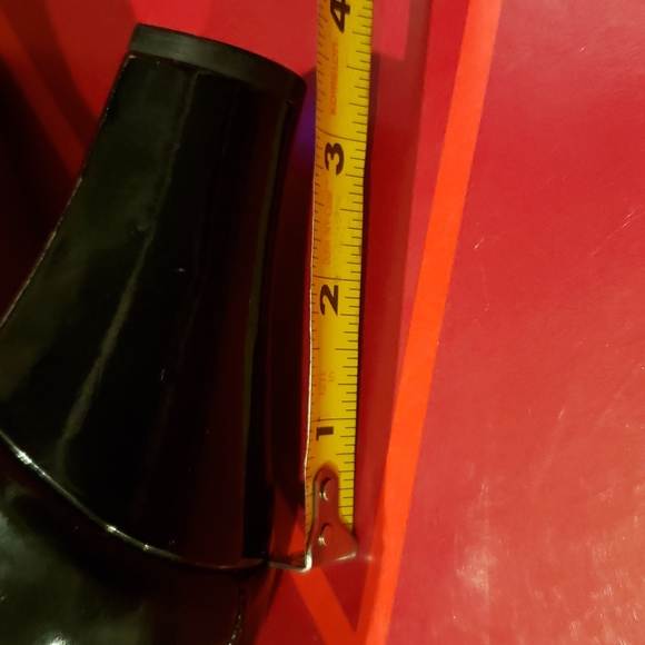 Aerosoles NEW Suede Leather Comfort Heel Boots Booties Patent Contrast BLACK 10M - Picture 14 of 16